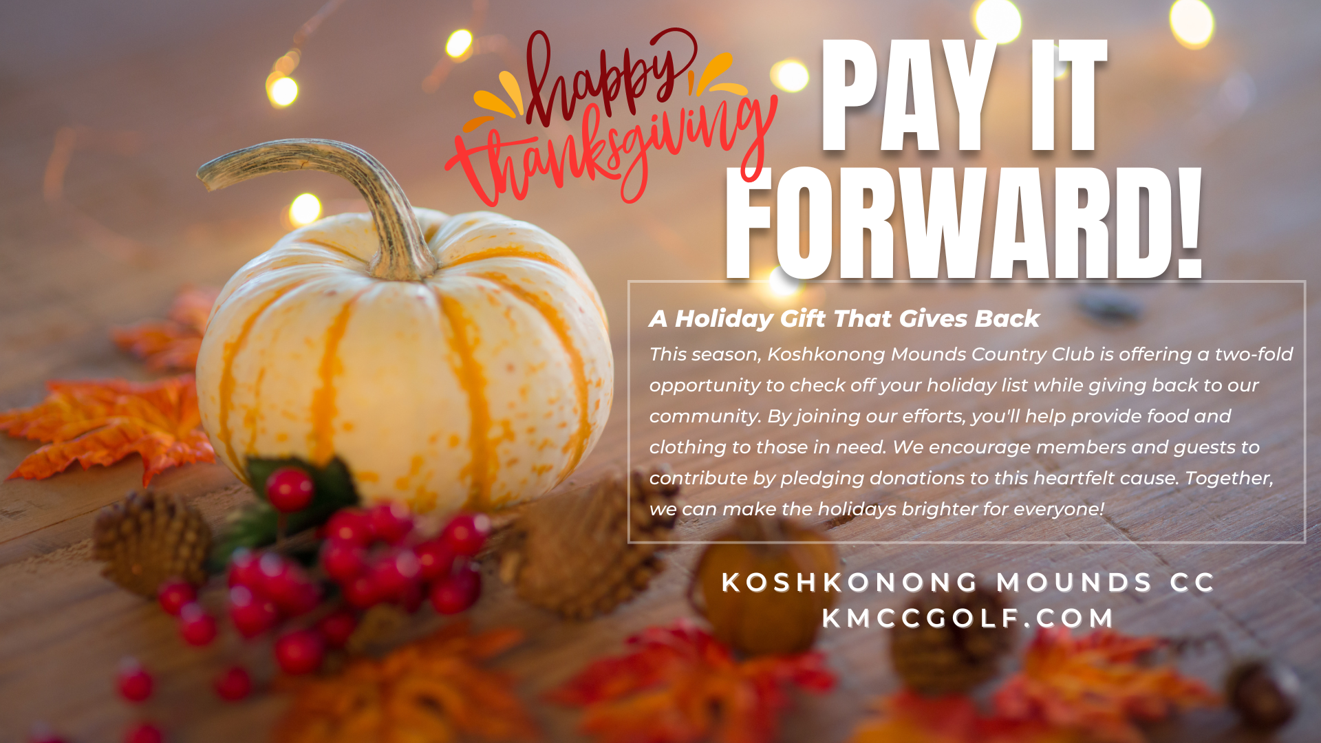 KMCC Holiday Donation Drive