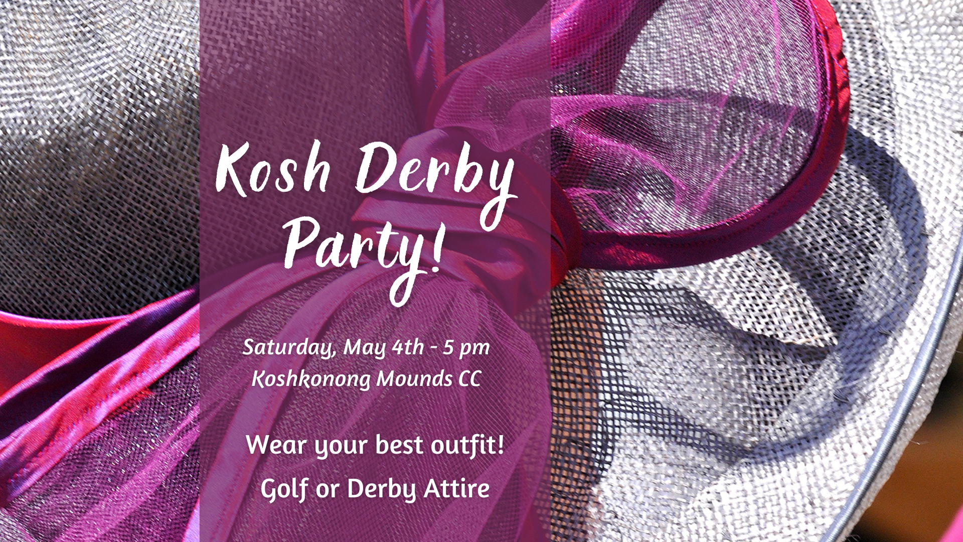 Facebook Event Kentucky Derby Party